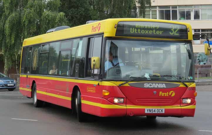 First Potteries Scania Omnicity 65026